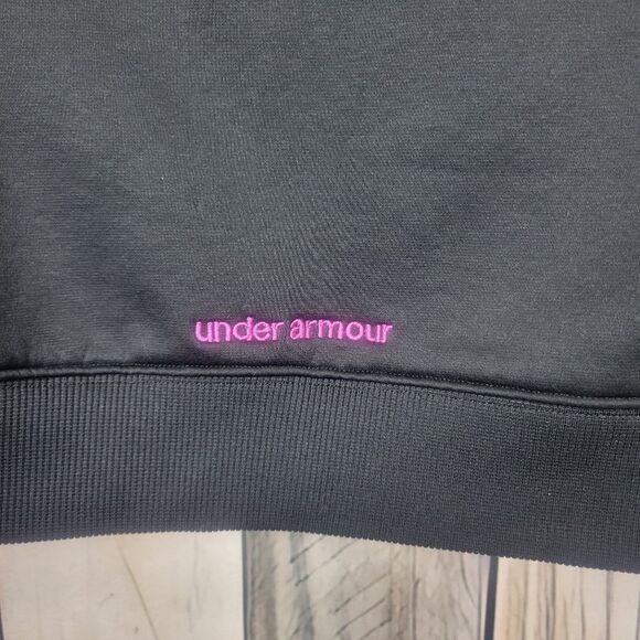 Under Armour Black Purple Sweatshirt Hoodie size Small - Picture 5 of 5